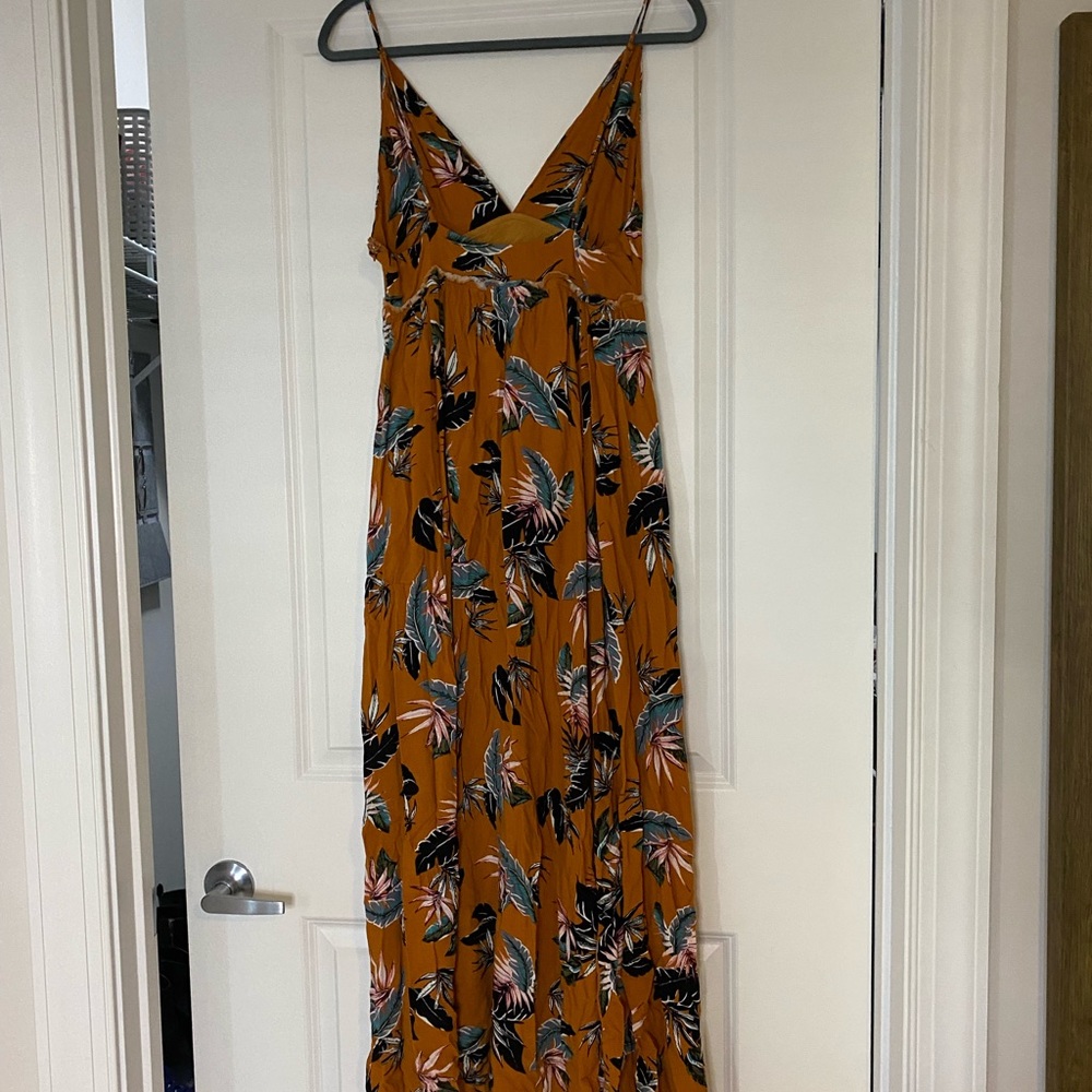 Yellow Floral Maxi Dress